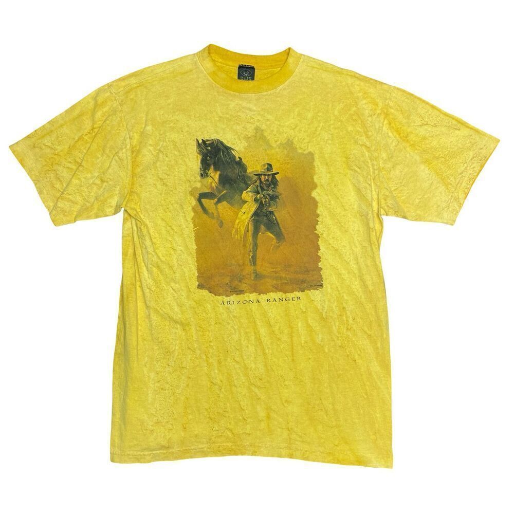 VTG Factory Artwear T-Shirt Mens Large Made in USA Arizona Ranger Hermon Adams